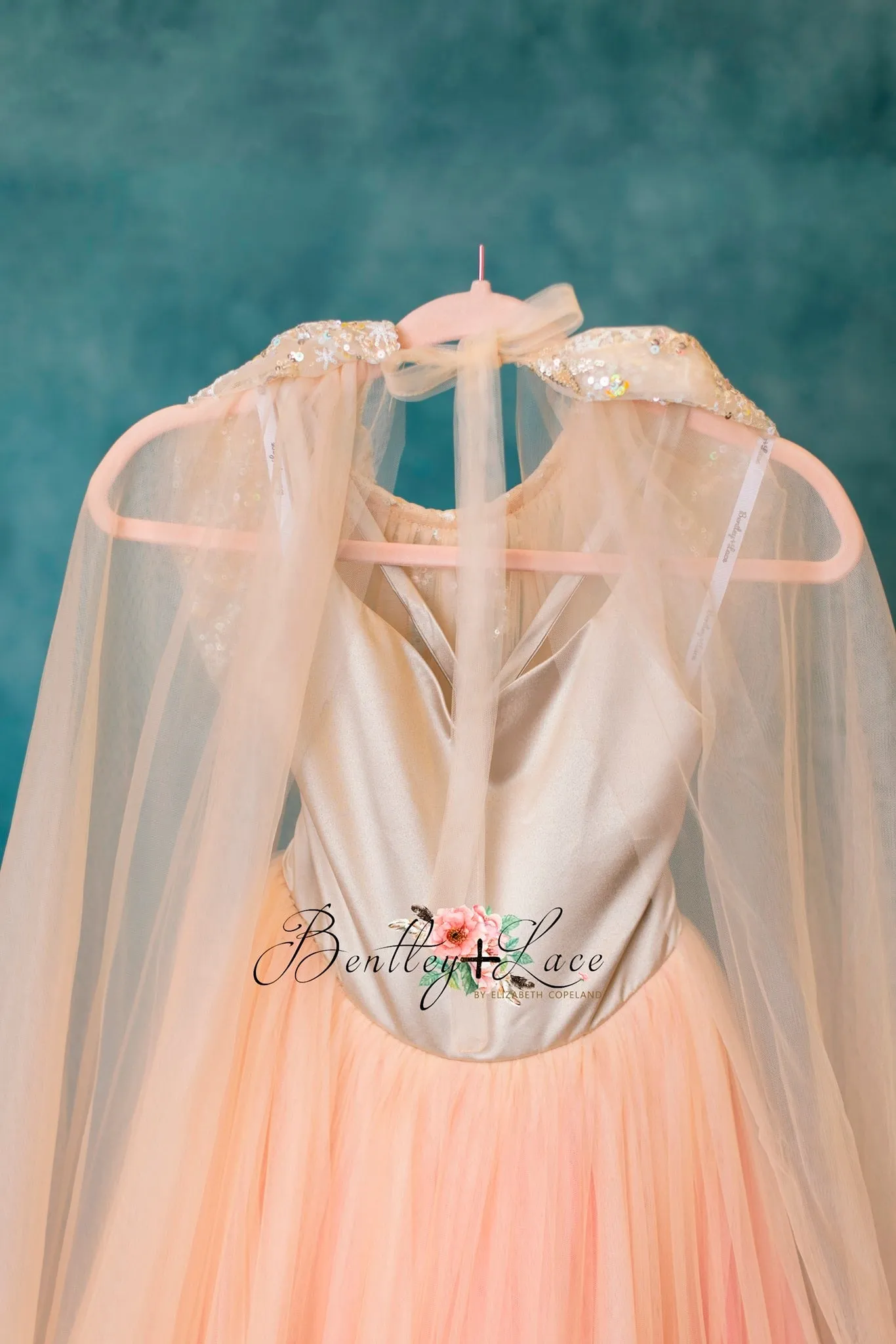 "Nassau" - Starry Hooded tulle Cape