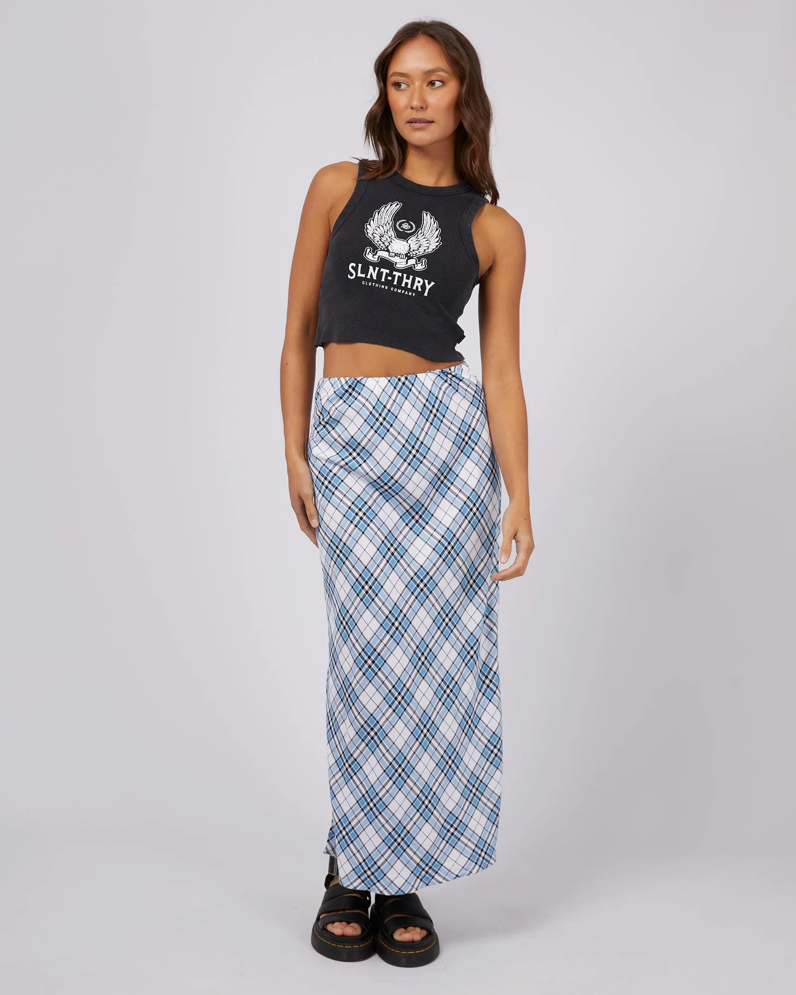 Rixie Maxi Skirt Blue