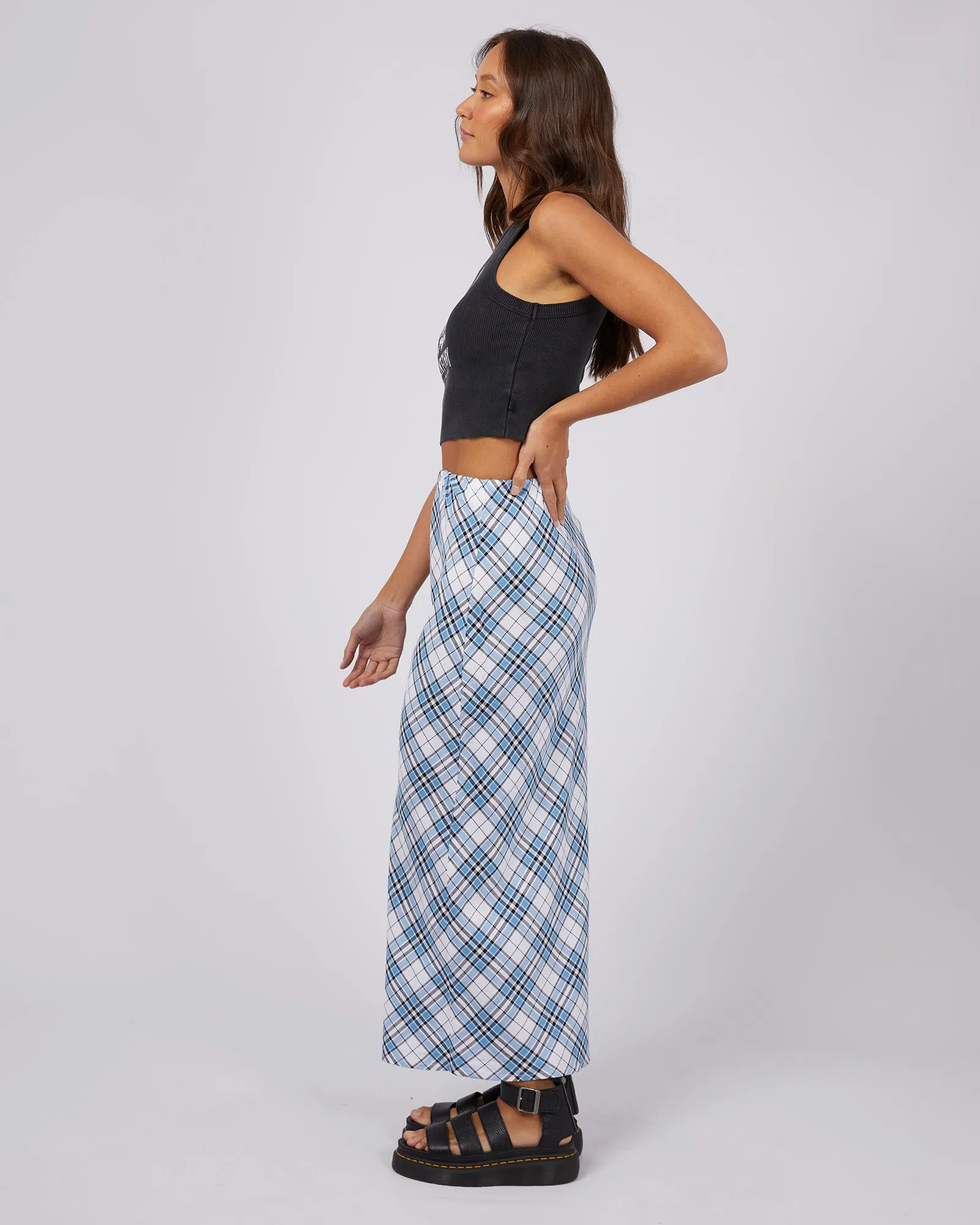 Rixie Maxi Skirt Blue