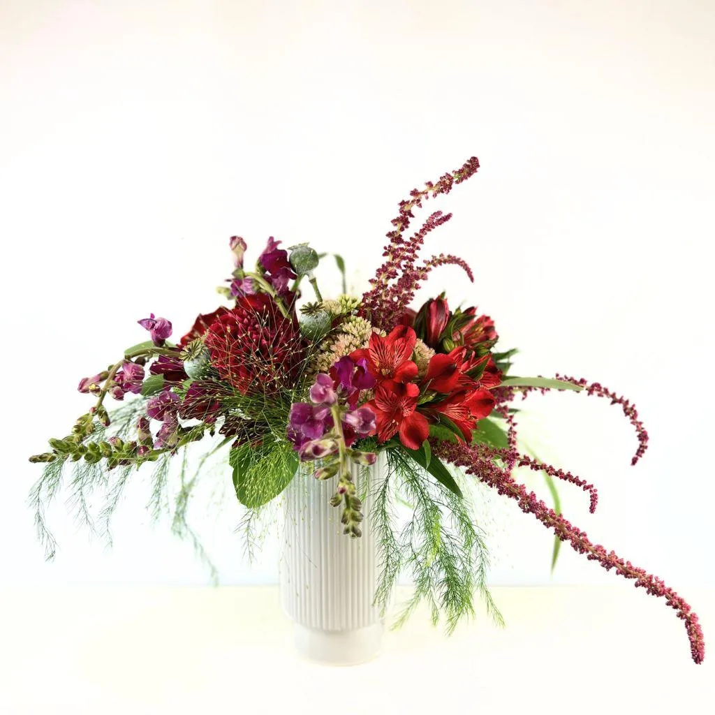 Ruby Red Flower Arrangement