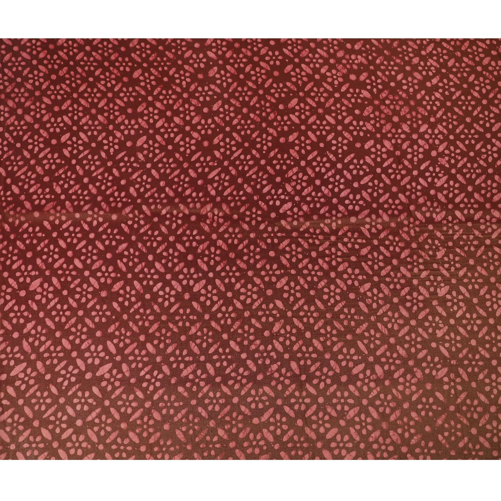 Rustic Rose Organza Fabric - Blush Dot Matrix Print, 110cm Width, Delicate Shimmer Finish-D18947