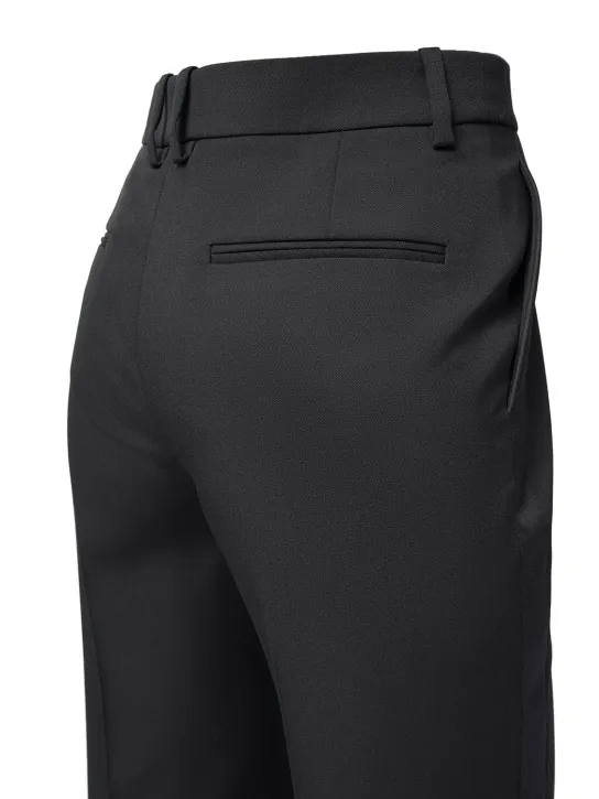Saint Laurent   Grain de poudre high waist wool pants 