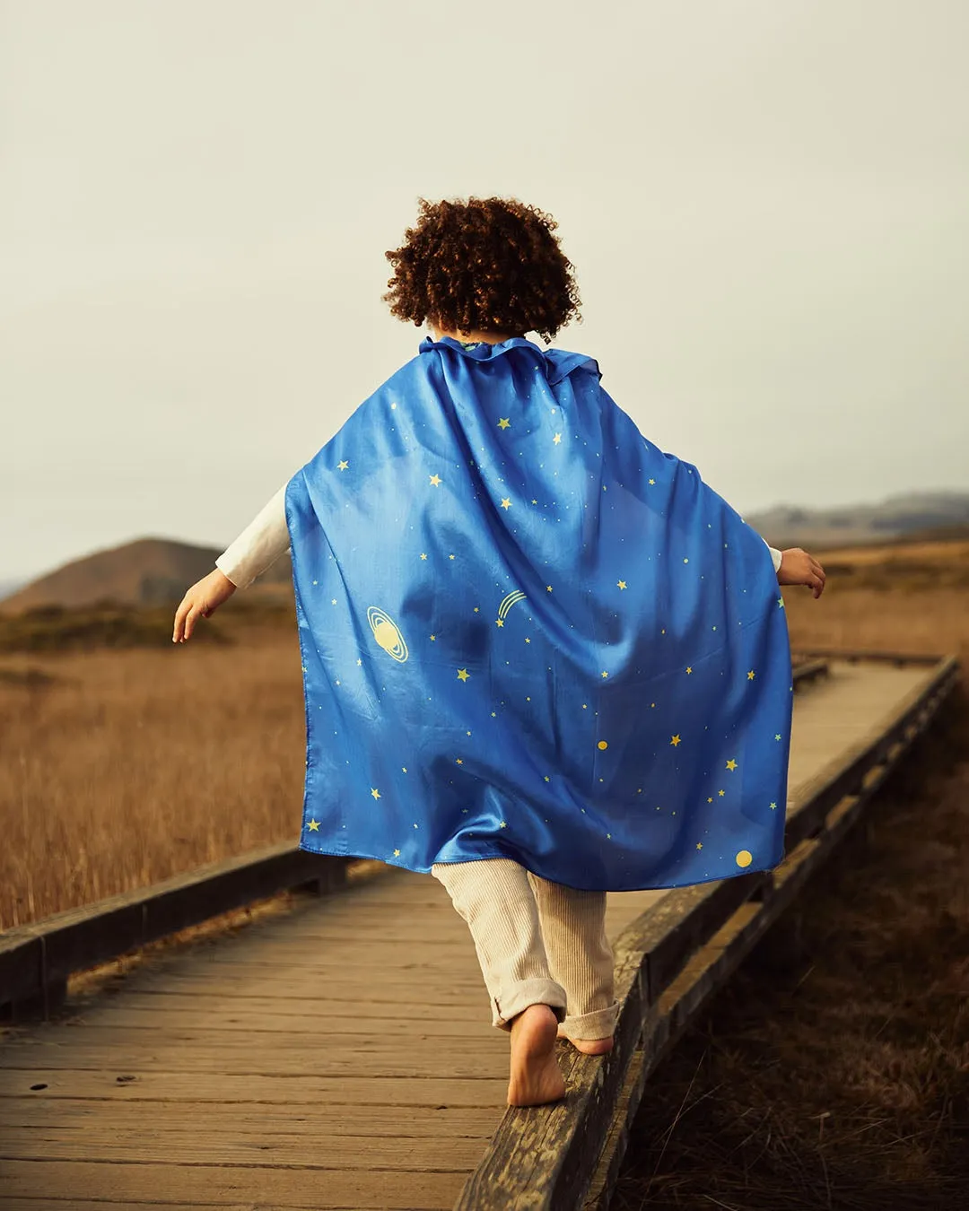 Sarah's Silks | Silk Cape in Starry Night