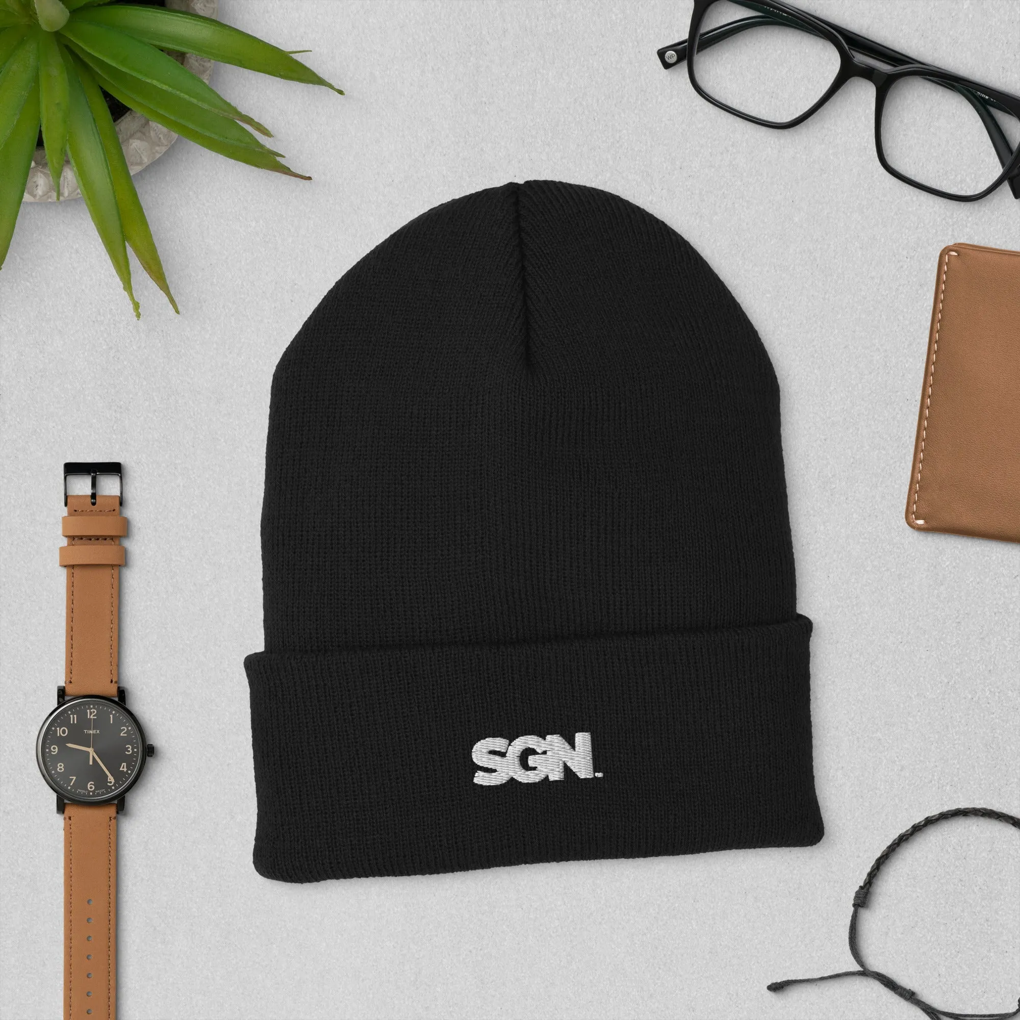 SGN Signature Logo - Cuffed Beanie