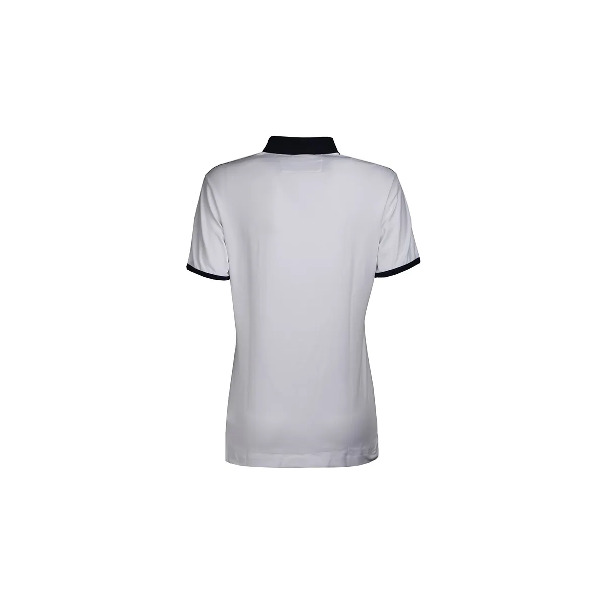 SHORT SLEEVED COMPETITION POLO WITH FLOWER PRINT INSERTS ANIMO Women White blue
