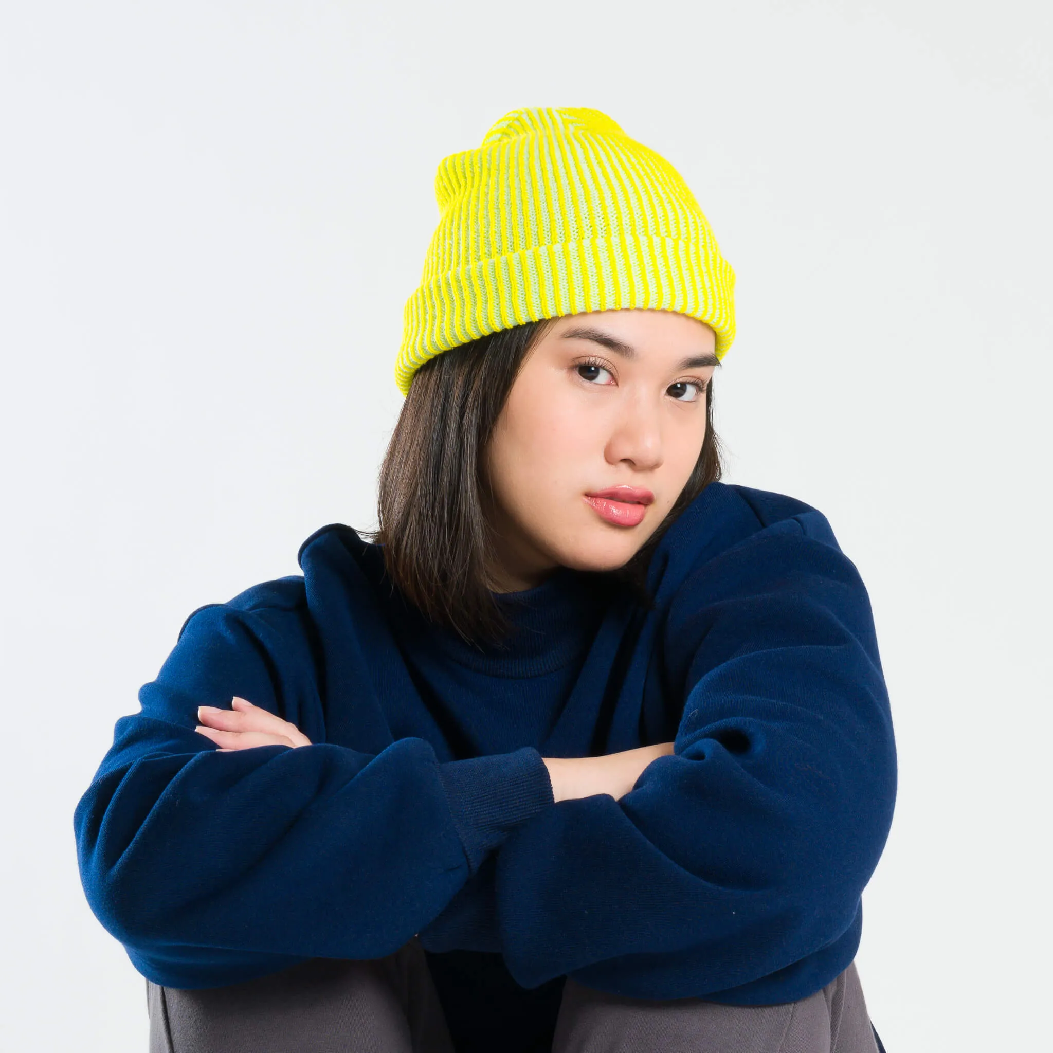 Simple Rib Knit Beanie