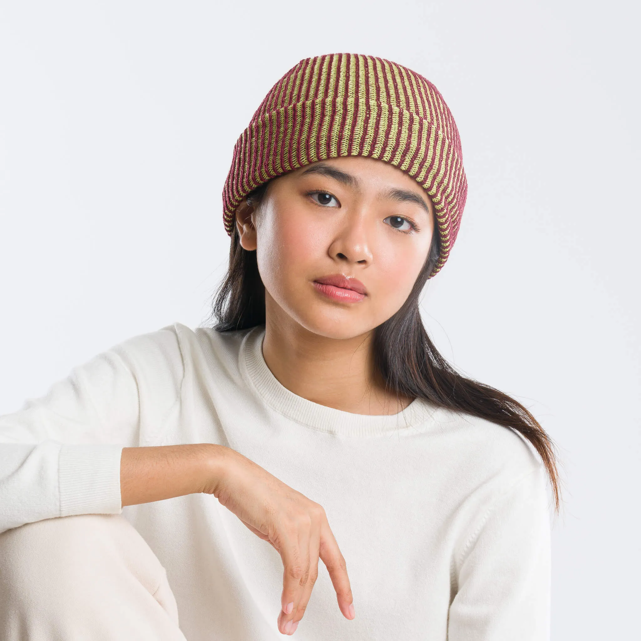 Simple Rib Knit Beanie