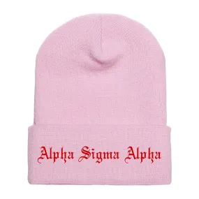 Sorority Cuffed Beanie, Old English