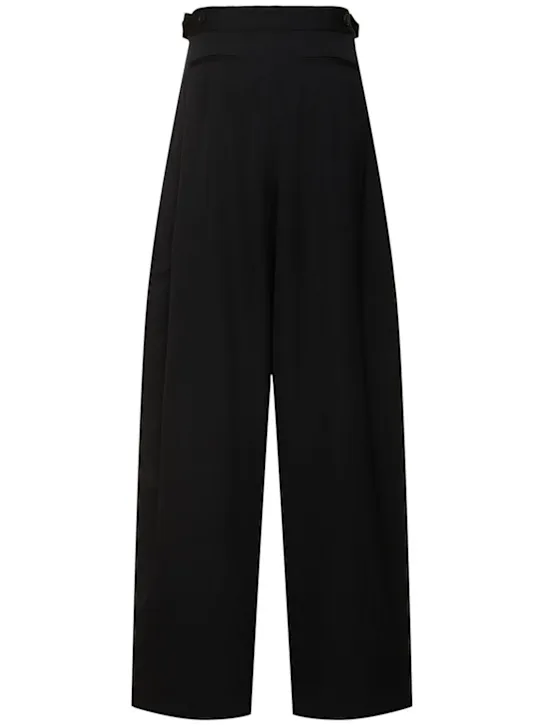St. Agni   Adjustable pleated wool pants 