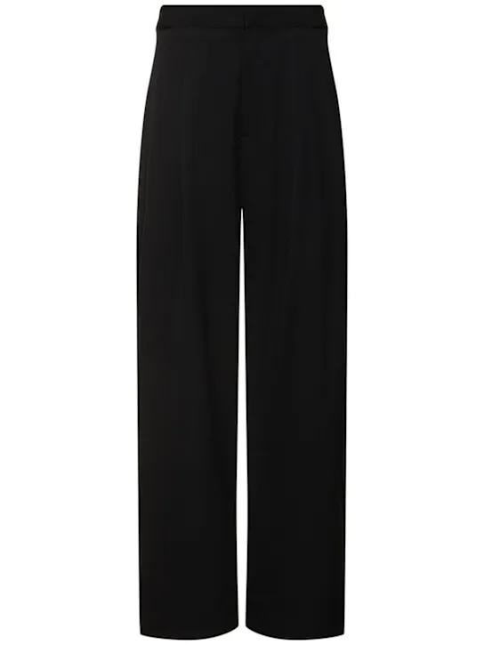 St. Agni   Adjustable pleated wool pants 