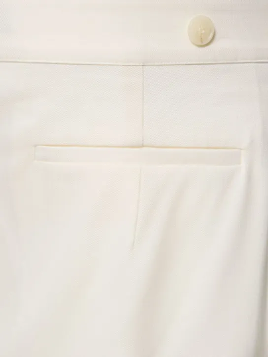 St. Agni   Adjustable pleated wool pants 