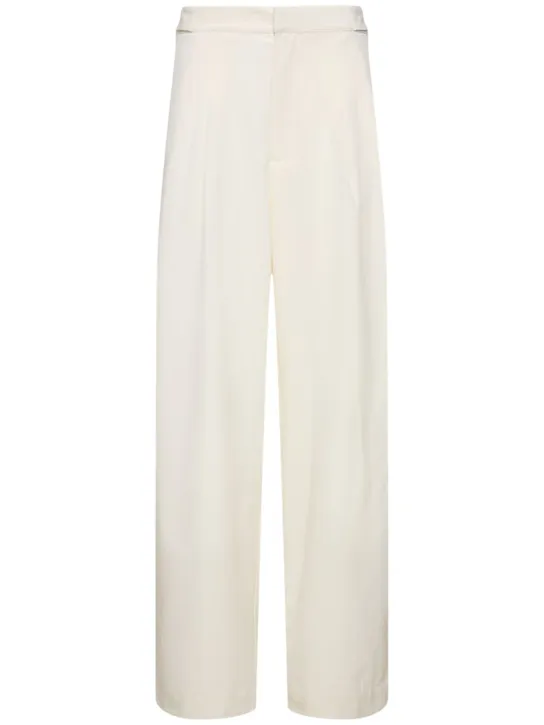 St. Agni   Adjustable pleated wool pants 