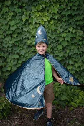Starry Night Cape w/Hat, Turquoise