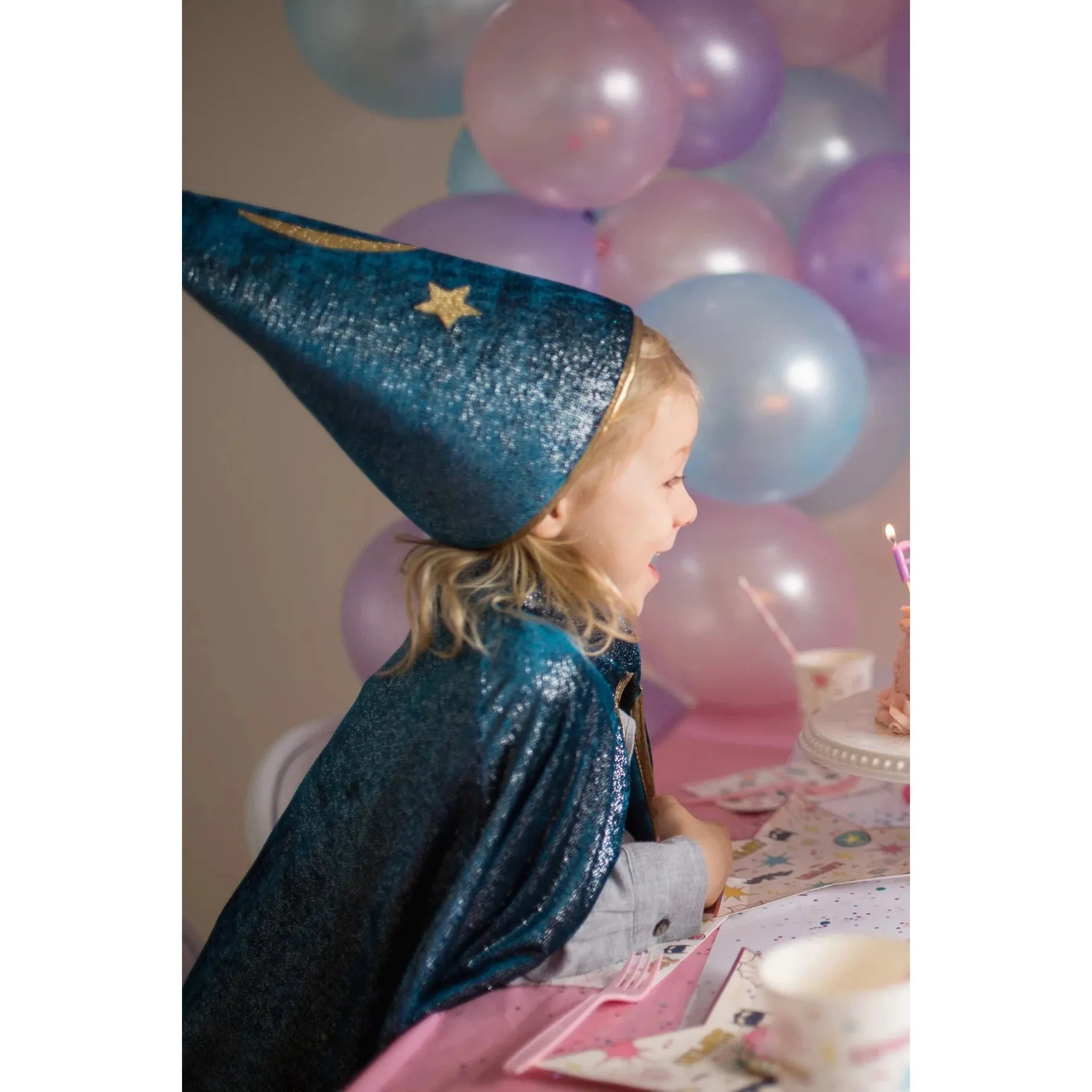 starry night wizard cape and hat size 7-8