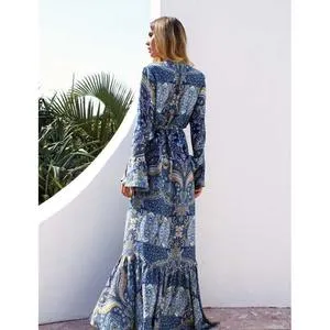 Sunset Serenade Floral Maxi Dress Wild West Boho