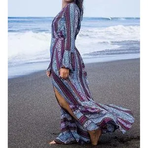 Sunset Serenade Floral Maxi Dress Wild West Boho