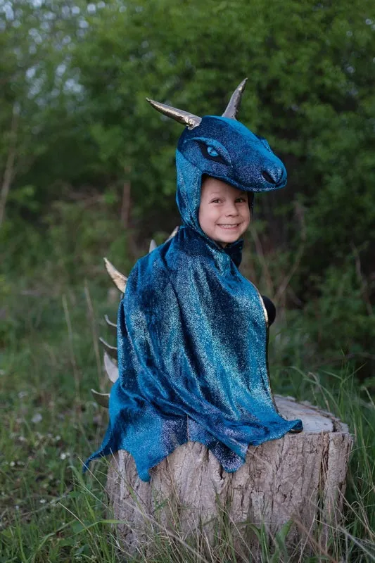 Teal & Gold Starry Night Dragon