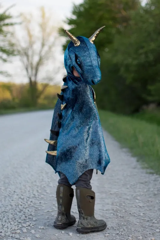 Teal & Gold Starry Night Dragon