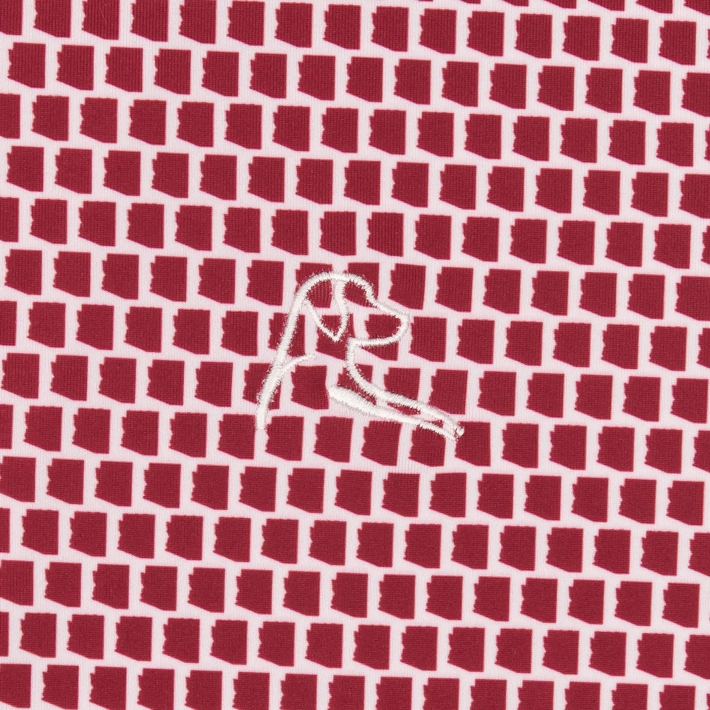 The Camelback | Performance Polo | The Camelback - Dark Maroon/White