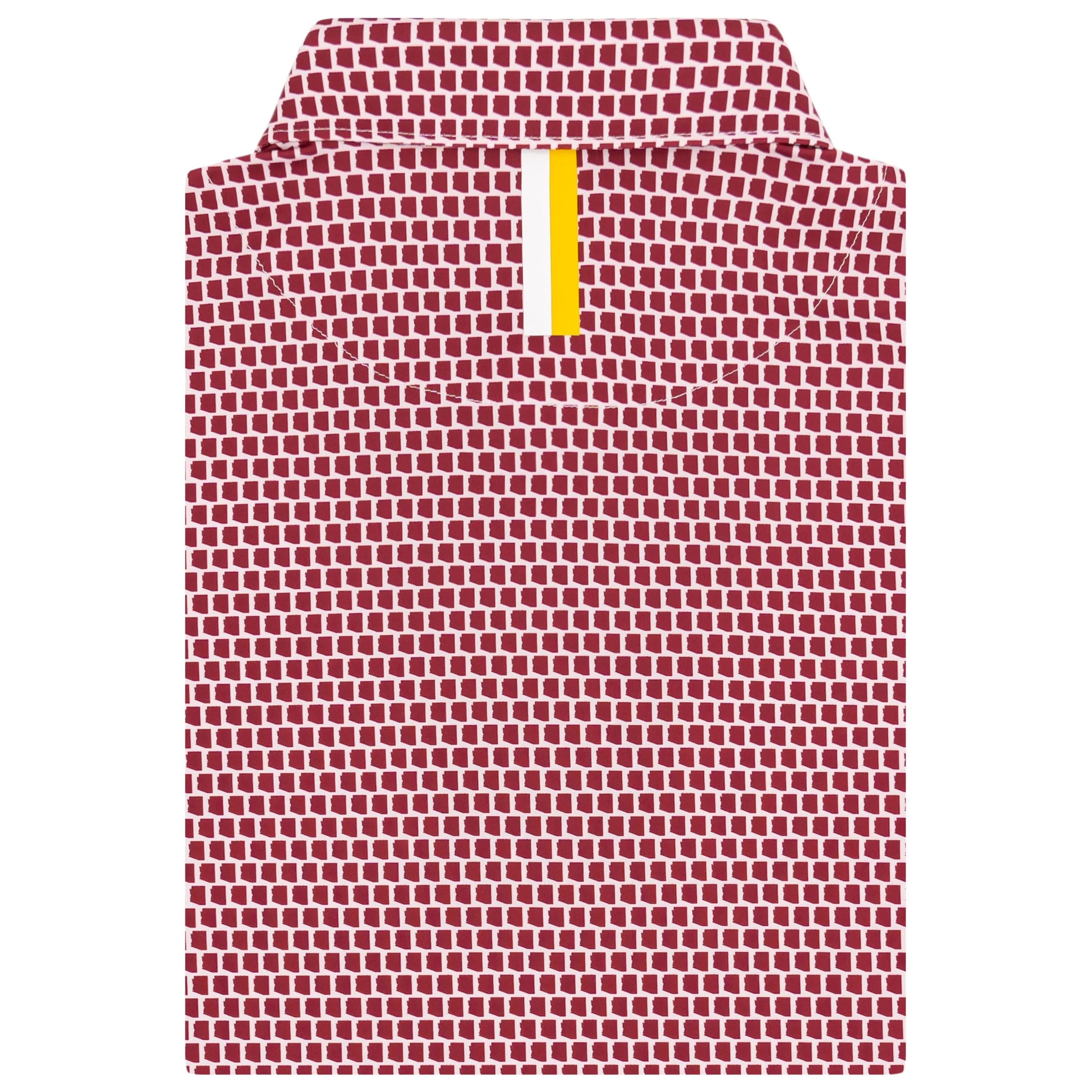 The Camelback | Performance Polo | The Camelback - Dark Maroon/White