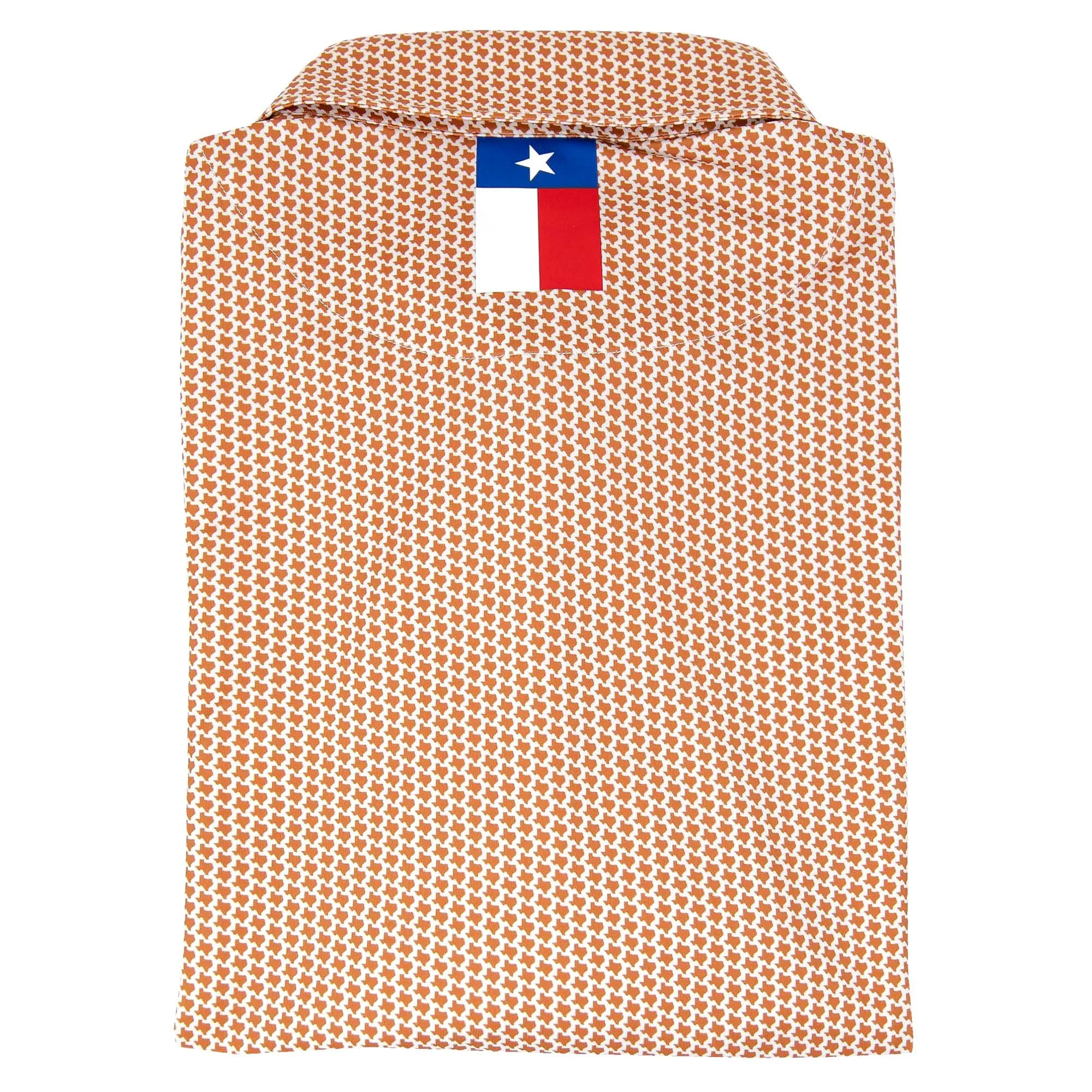 The Don't Mess | Performance Polo | The Don't Mess - Burnt Orange/White