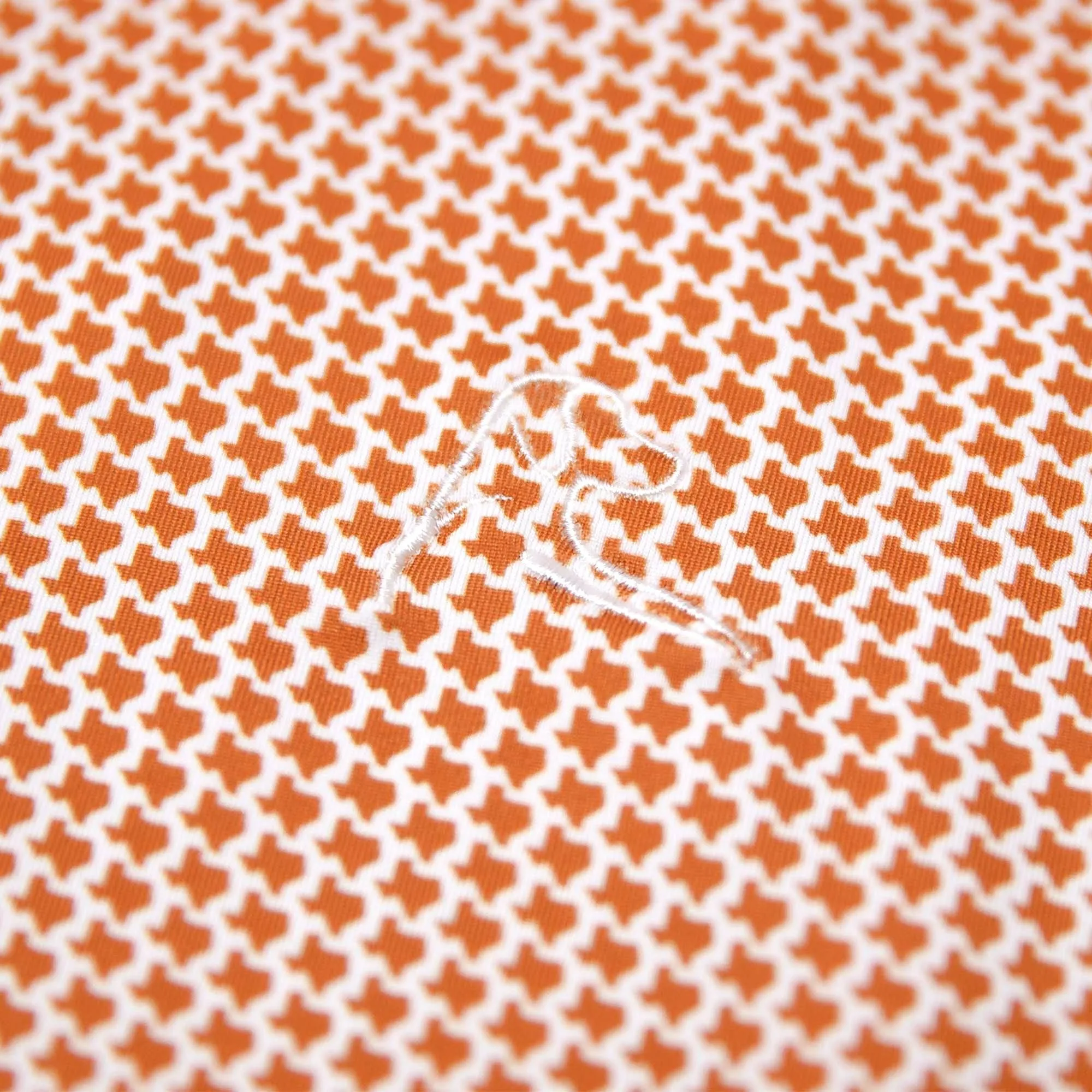 The Don't Mess | Performance Polo | The Don't Mess - Burnt Orange/White