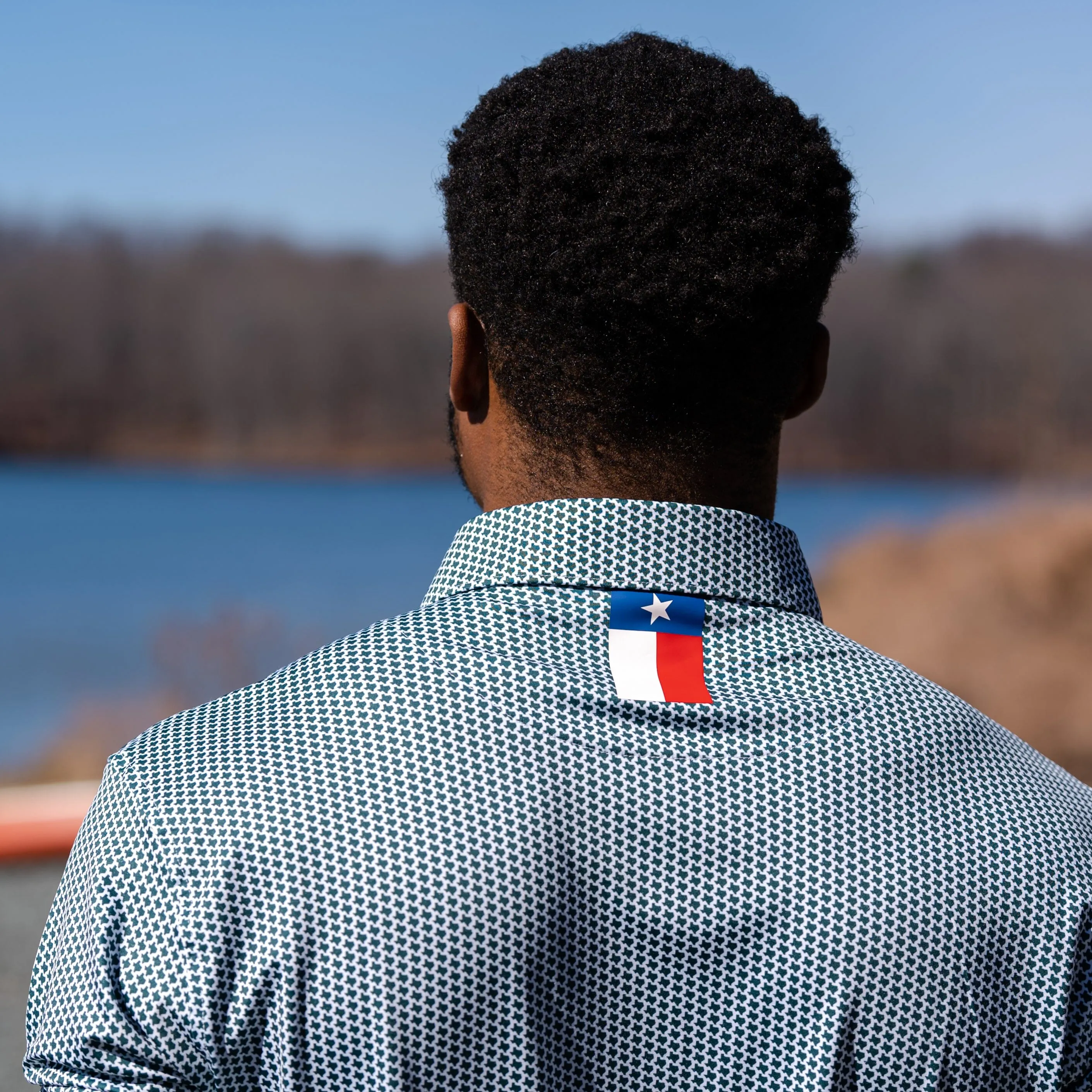 The Don't Mess | Performance Polo | The Don't Mess - Forest Green/White