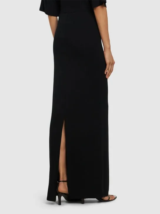 The Frankie Shop   Ella stretch viscose maxi skirt 