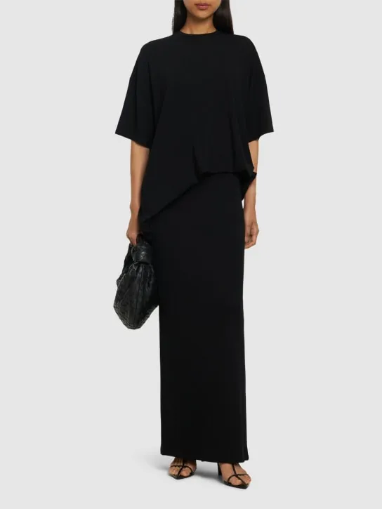 The Frankie Shop   Ella stretch viscose maxi skirt 