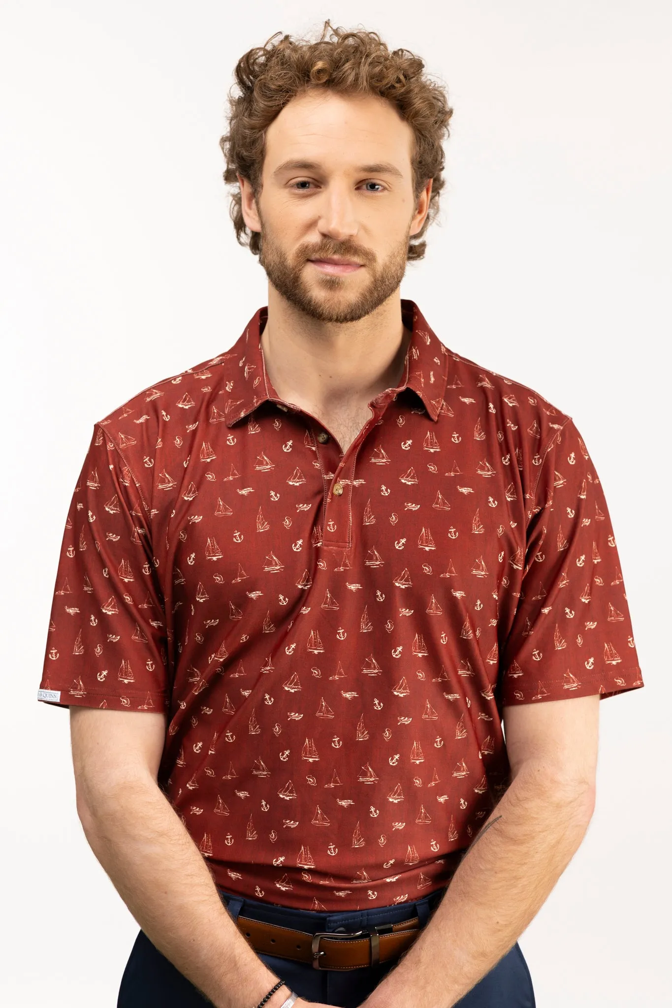 The Smitty Polo - Ship Shape Cherry