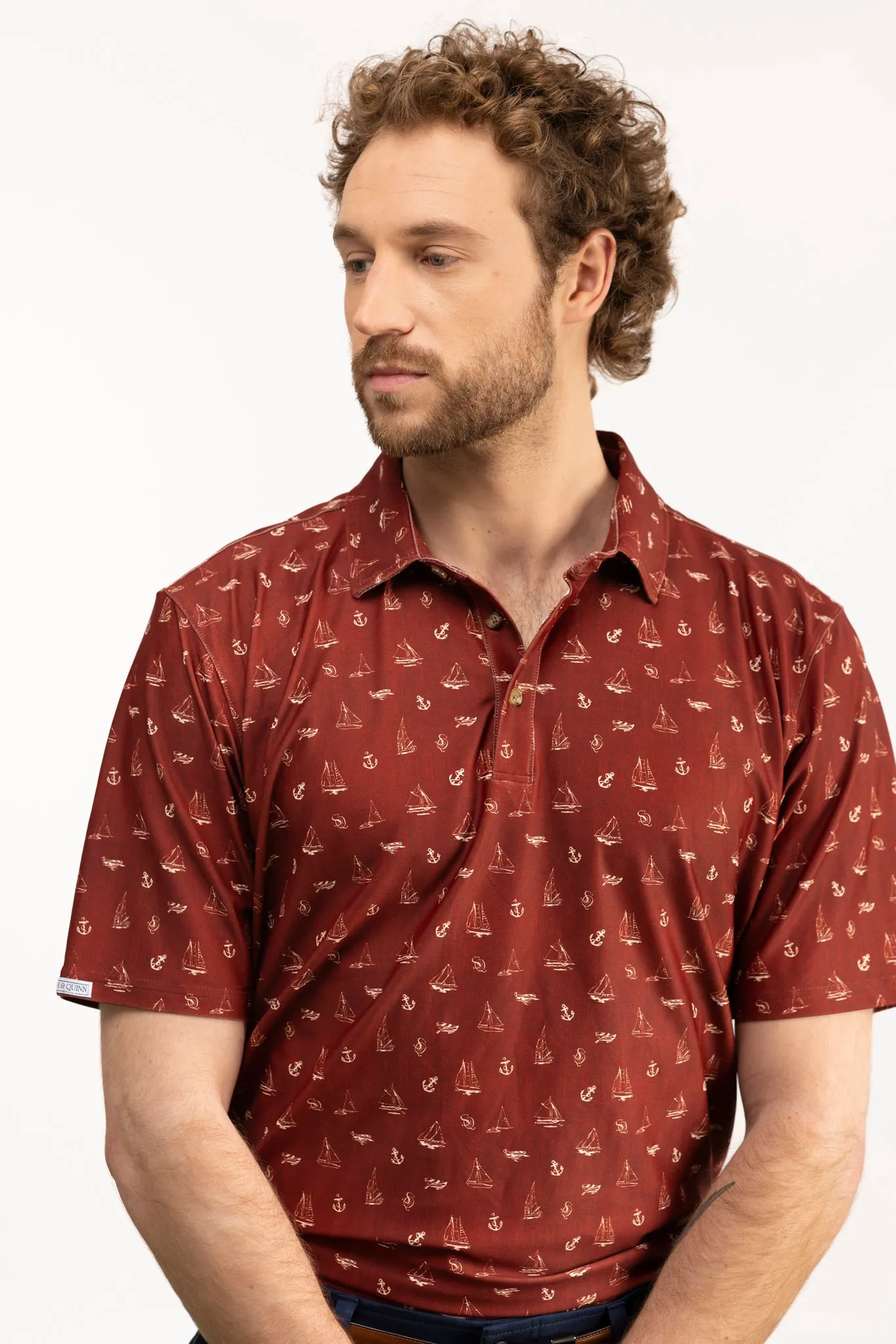 The Smitty Polo - Ship Shape Cherry