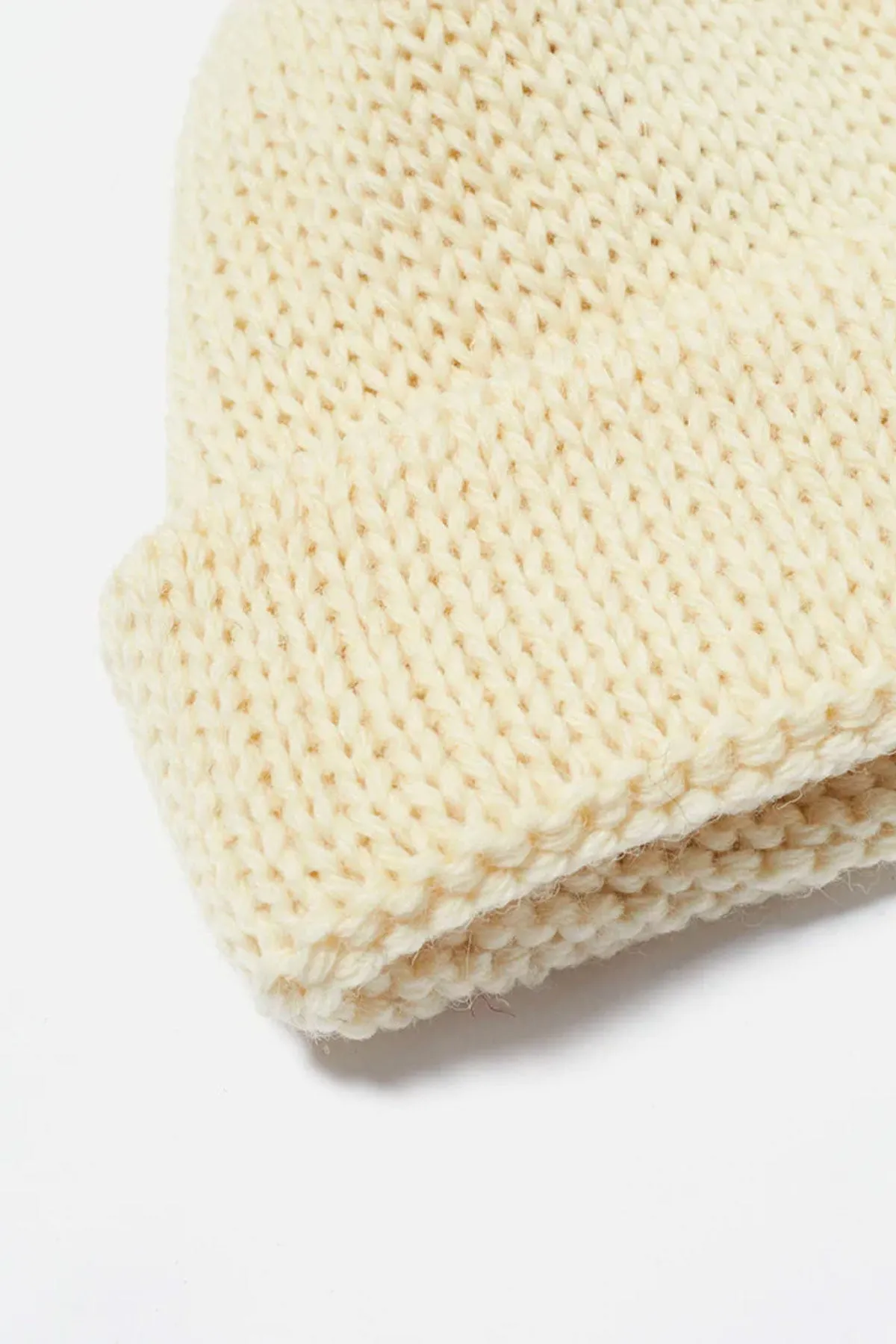 Universal Works - Short Watch Cap In Ecru British Wool