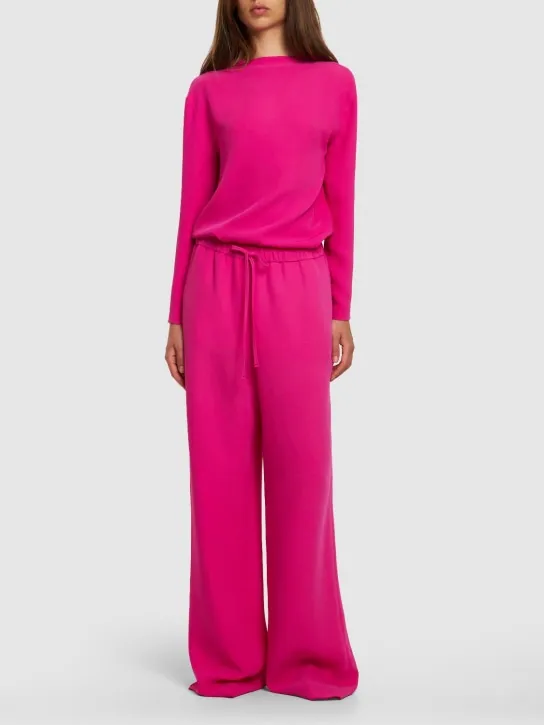 Valentino   Cady couture high waist wide pants 