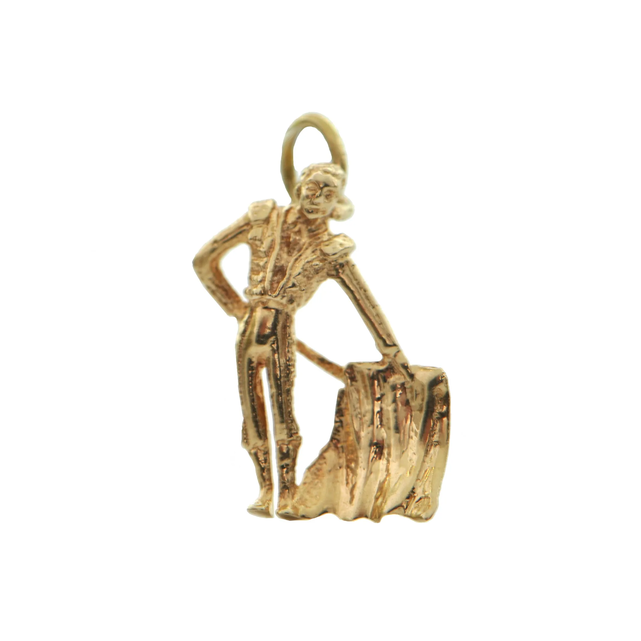 Vintage 14k Yellow Gold Matador Charm