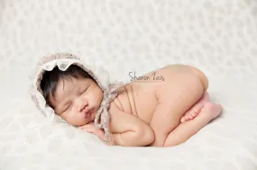 Walnut Grove Newborn Lace Bonnet Hat