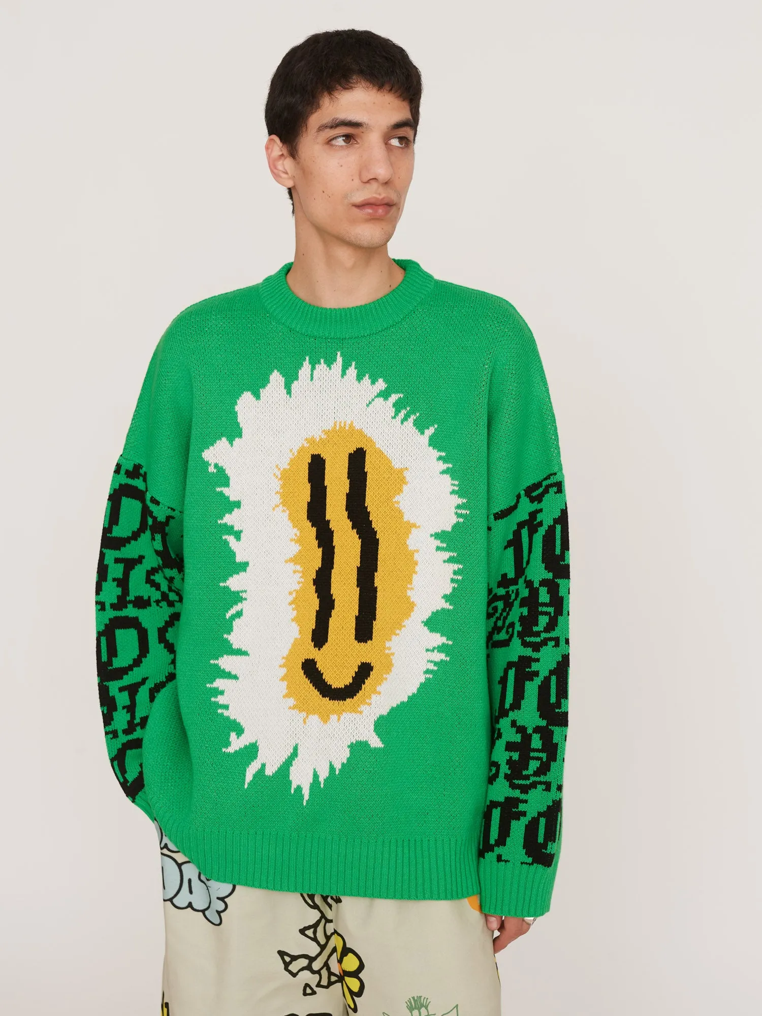 Wavy Flower Knit Jumper