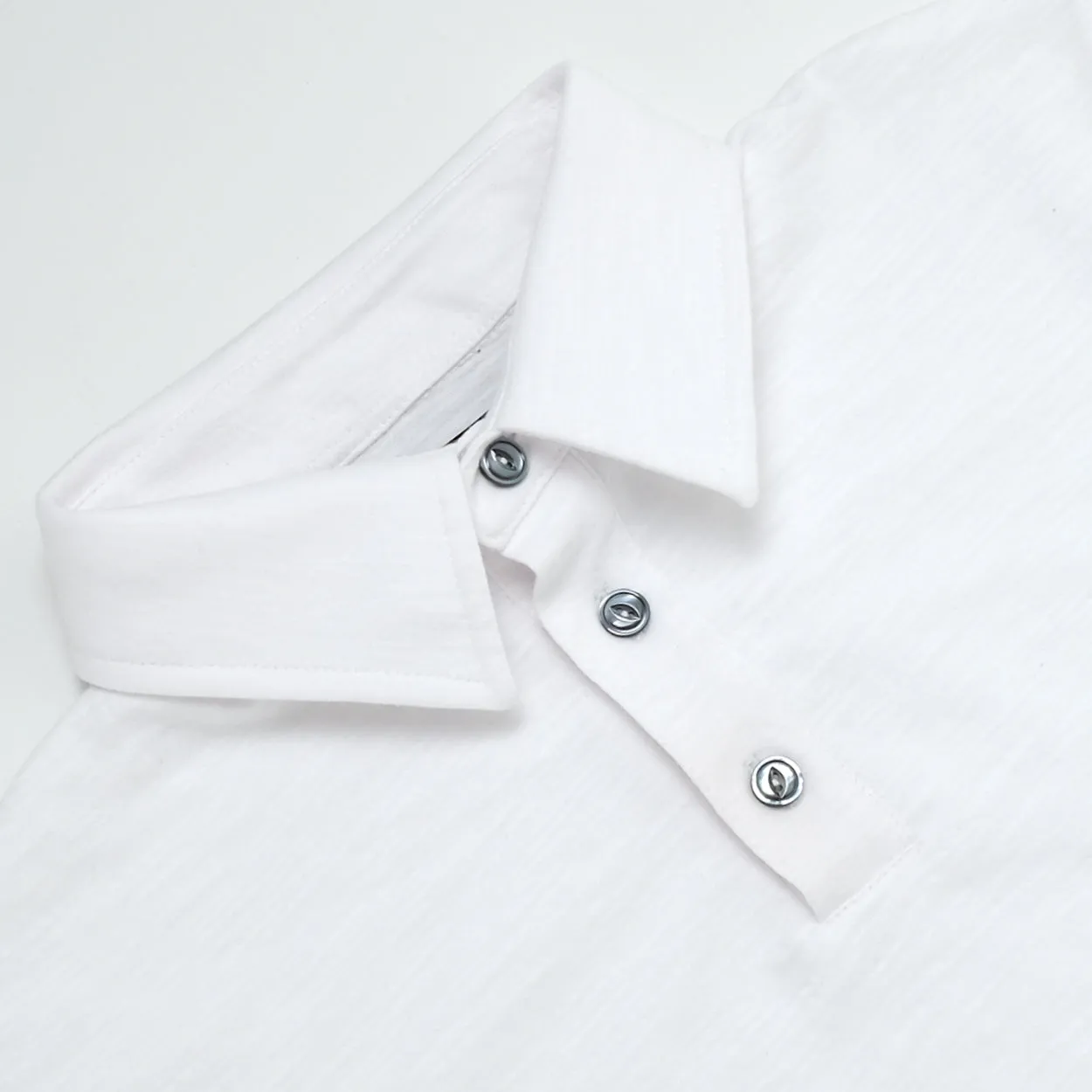 White Slub S/S Polo