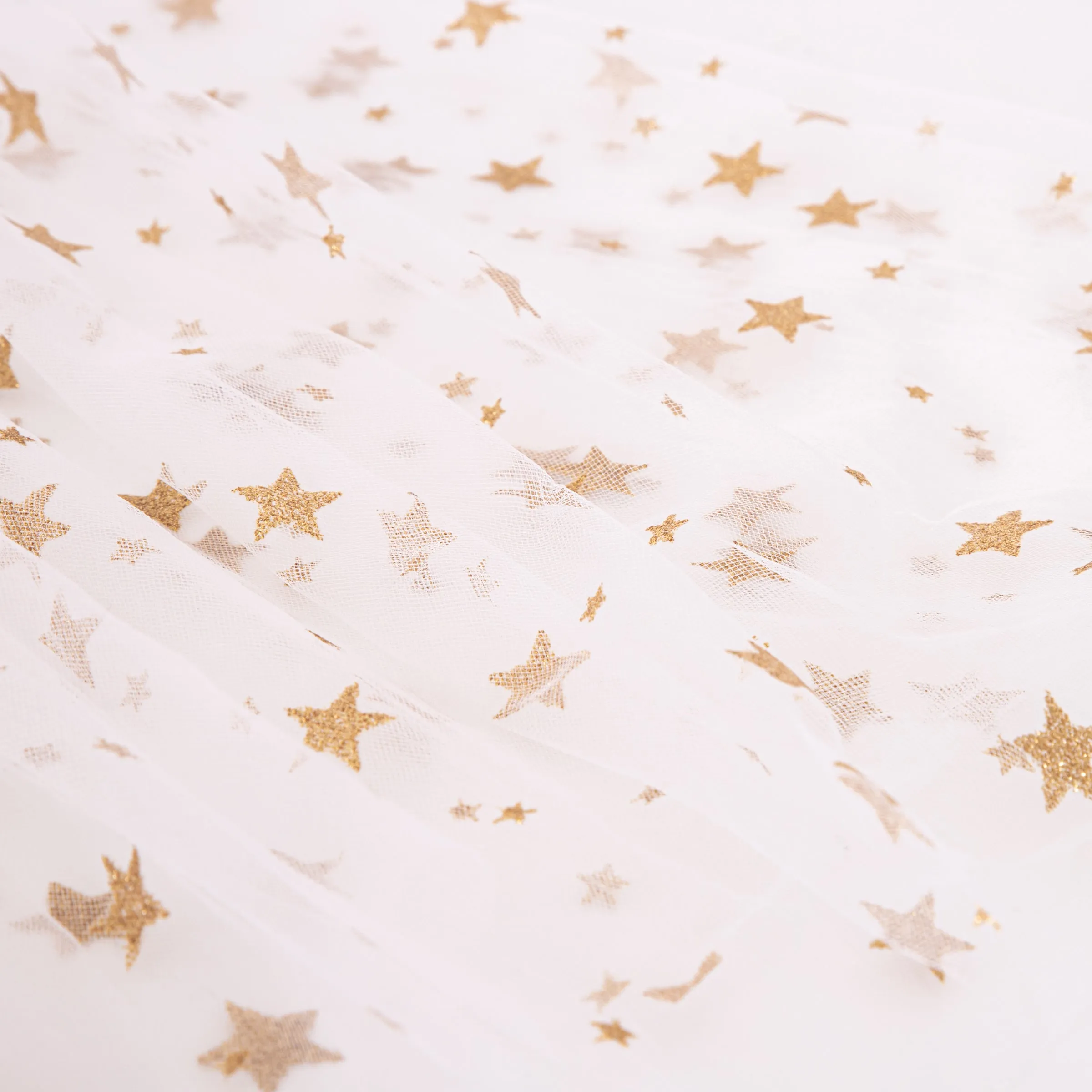 White Tulle Star Cape