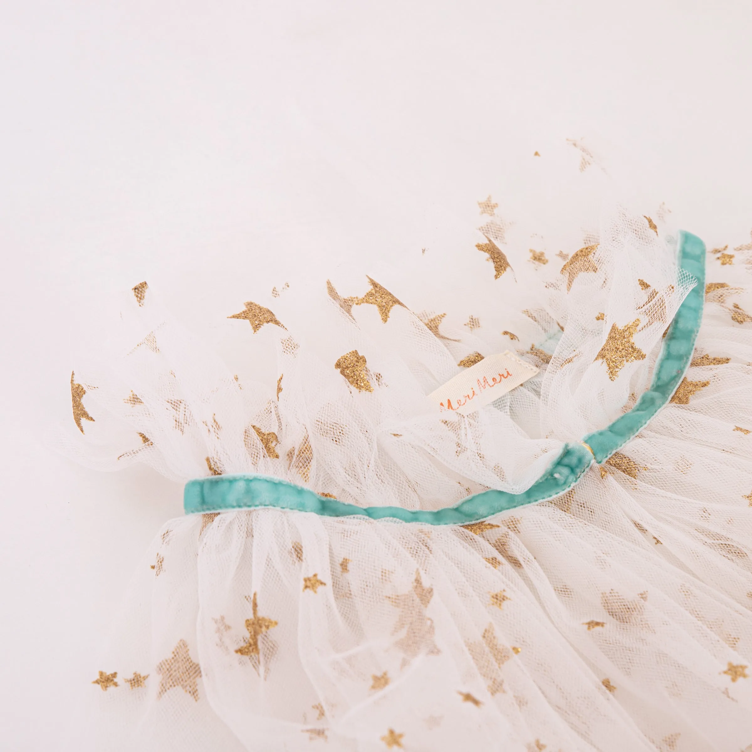 White Tulle Star Cape