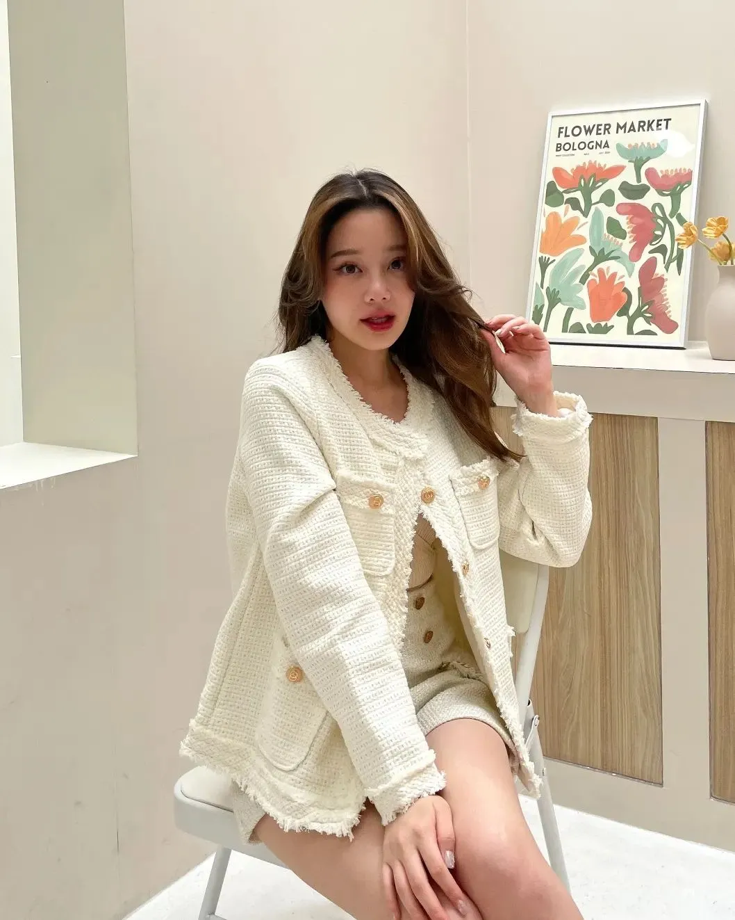 White Tweed Jacket