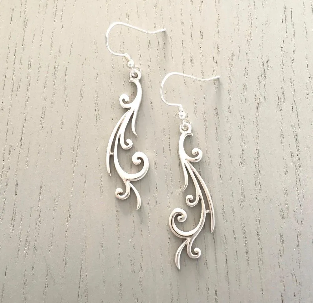 Wispy Skies Drop Earrings