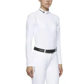 WOMEN&#x27;S COMPETITION POLO LONG SLEEVE R-EVO TECHNICAL FABRIC