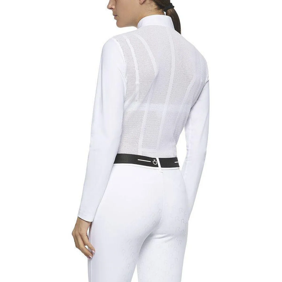 WOMEN&#x27;S COMPETITION POLO LONG SLEEVE R-EVO TECHNICAL FABRIC