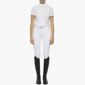 WOMEN&#x27;S COMPETITION POLO SHORT SLEEVE WITH PERFORATED BIB CAVALLERIA TOSCANA