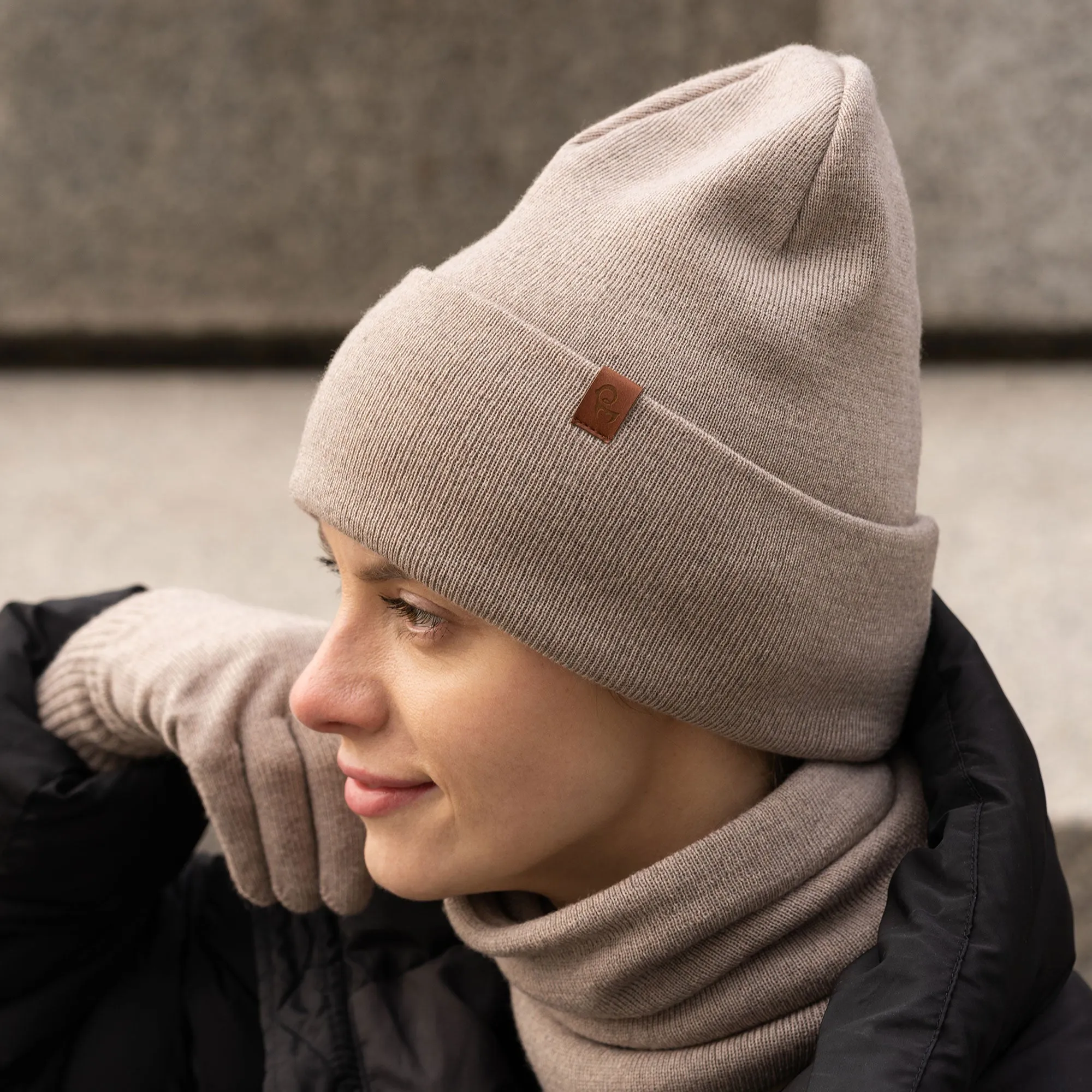 Women's Knit Beanie Merino