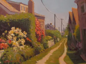 YELLOW SCONSET ROSES  by Dianne Miller - Classic New England Painting