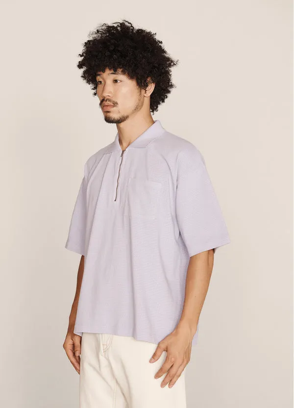 YMC Frat Zip Polo - Lilac