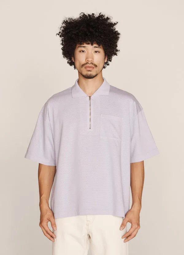 YMC Frat Zip Polo - Lilac